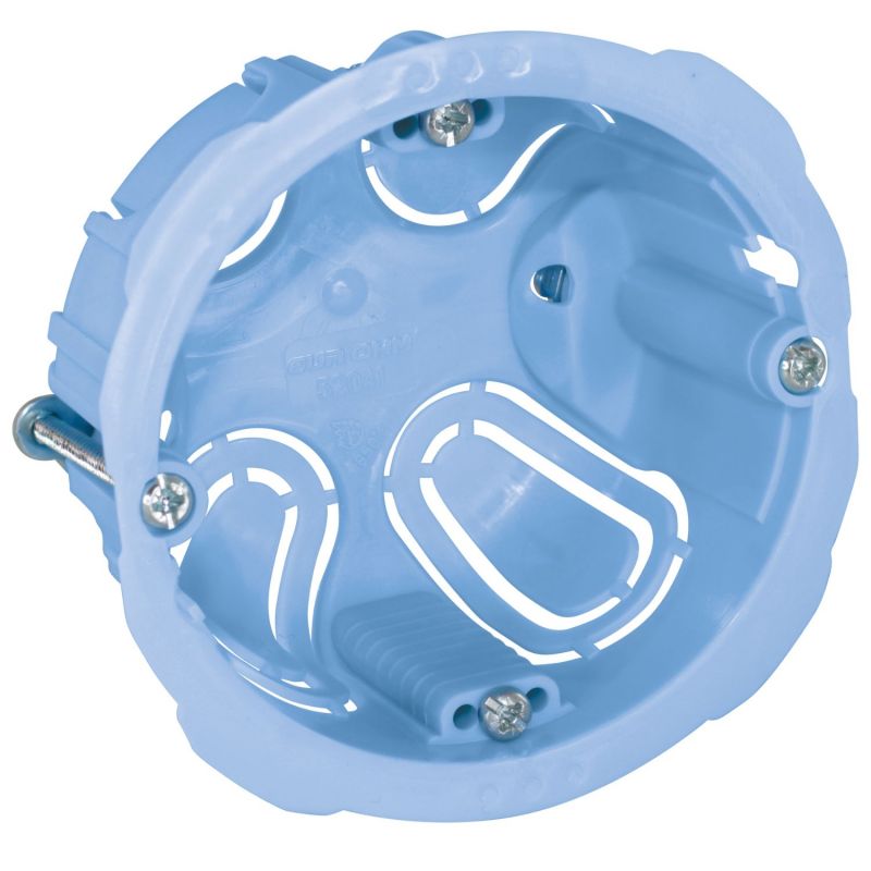 52041 EUR'OHM Boite d'encastrement XL 1 poste Ø67/68x40mm pour cloisons sèches