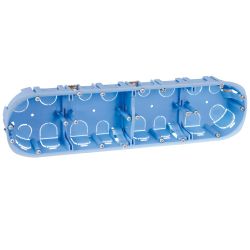 52048 EUR'OHM Boite d'encastrement XL 4 postesprofondeur 40mm entraxe 71mm, pour cloisons sèches