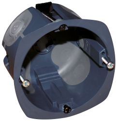 52013 EUR'OHM Boîte d'encastrement étanche Air’métic 1 poste profondeur 50 mm multimatériaux