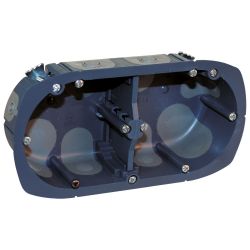 52014 EUR'OHM Boîte d'encastrement étanche Air’métic 2 postes profondeur 40 mm multimatériaux