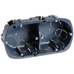 52054 EUR'OHM Boite d'encastrement 2 postesprofondeur 40mm entraxe 71mm multimatériaux