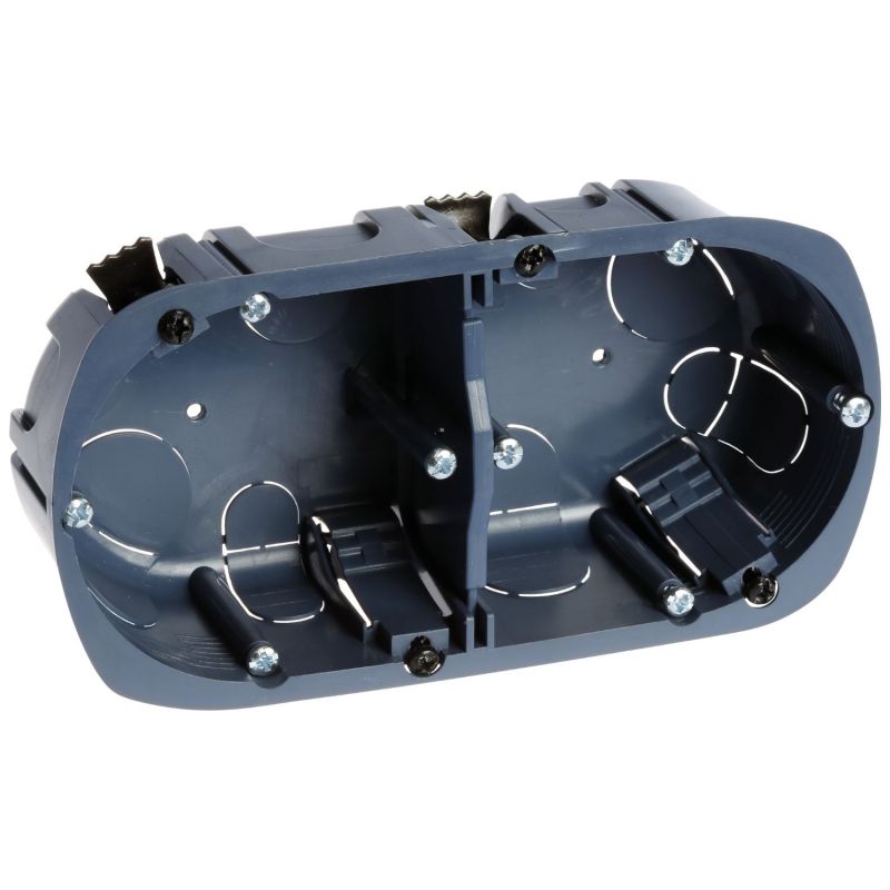 52054 EUR'OHM Boite d'encastrement 2 postesprofondeur 40mm entraxe 71mm multimatériaux