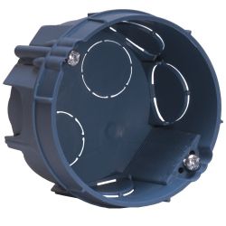 52100 EUR’OHM Boîte d’encastrement à sceller Ø67x30mm – 1 poste pour murs maçonnés