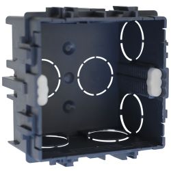 52105 EUR’OHM Boîte d’encastrement à sceller 75x75x40mm – 1 poste pour murs maçonnés