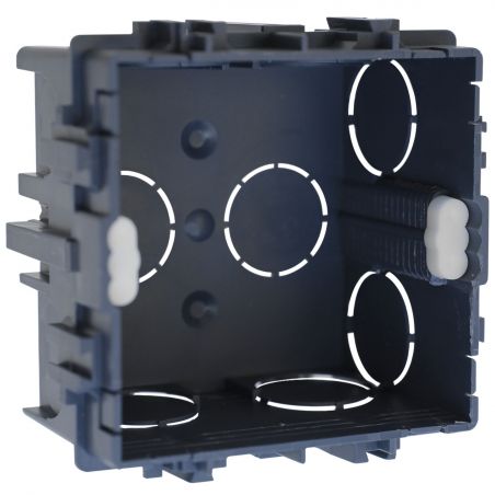 52105 EUR’OHM Boîte d’encastrement à sceller 75x75x40mm – 1 poste pour murs maçonnés