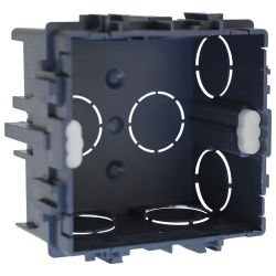 52111 EUR’OHM Boîte d’encastrement à sceller 75x75x50mm – 1 poste pour murs maçonnés