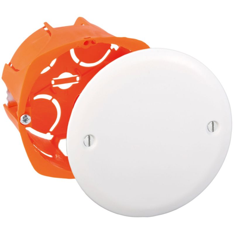 51001 EUR'OHM Boite de dérivation encastrée Ø60x40mm pour cloison sèche