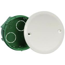 51101 EUR'OHM Boite de dérivation encastrée Ø60x40mm pour maconnerie