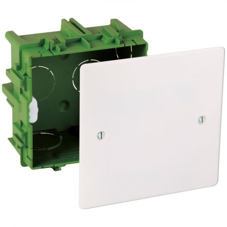 51102 EUR'OHM Boite de dérivation encastrée 75x75x40mm pour maconnerie