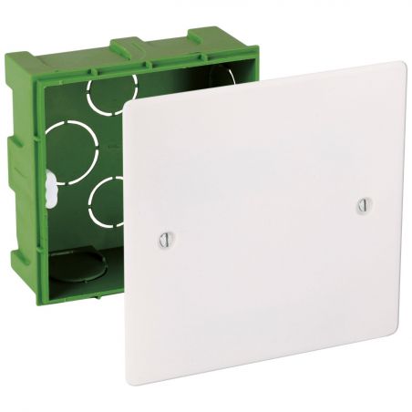 51103 EUR'OHM Boite de dérivation encastrée 90x90x40mm pour maconnerie