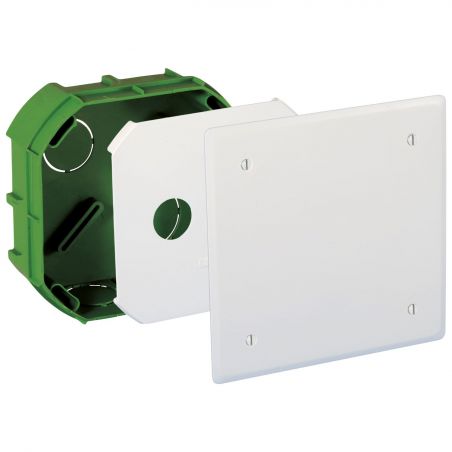 51104 EUR'OHM Boite de dérivation encastrée 100x100x40mm pour maconnerie