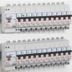 411650 Interrupteur différentiel DX3 2P 63A Type AC arrivée haute + départ haut - Automatique - Legrand