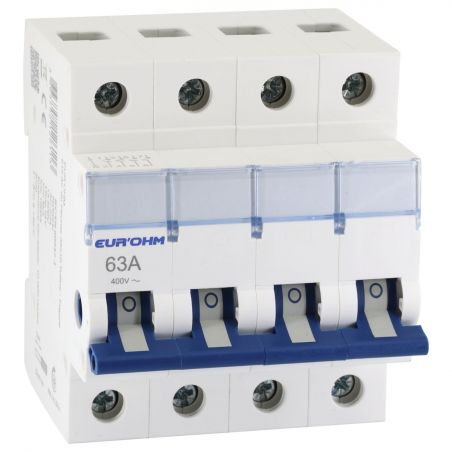 30024 EUR'OHM Inter. 4P 63A AC22A à coupure pleinement visible