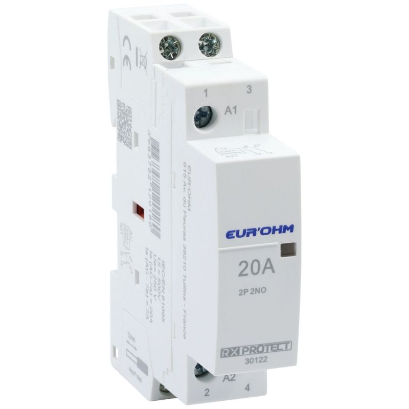 30122 EUR'OHM Contacteur 2P 20A 2NO