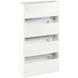 19007 EUR'OHM Coffret d'intérieur 39 modules 3 rangées avec bornier Phase, Neutre, Terre
