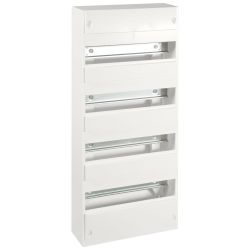 19008 EUR'OHM Coffret d'intérieur 52 modules 4 rangées avec bornier Phase, Neutre, Terre