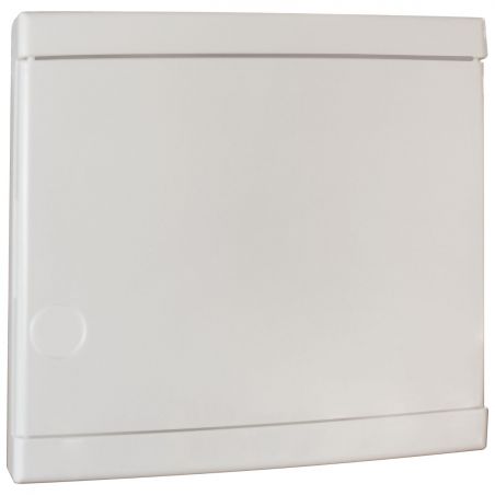 19084 EUR'OHM Porte blanche pour coffret d'intérieur 13 modules