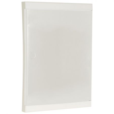 19086 EUR'OHM Porte blanche pour coffret d'intérieur 26 modules