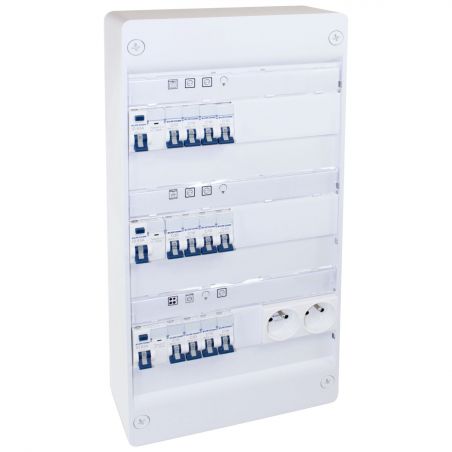 19431 EUR'OHM coffret RX 13m 3R monté-cablé evolutif pour T3/T4