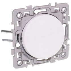 60208 EUR'OHM SQUARE Poussoir 10A blanc à griffes