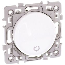 60204 EUR'OHM SQUARE Poussoir 10A carillon blanc