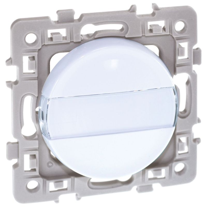 60206 EUR'OHM SQUARE Poussoir porte-etiquette blanc
