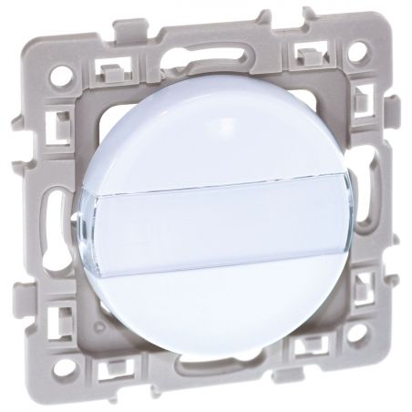 60206 EUR'OHM SQUARE Poussoir porte-etiquette blanc