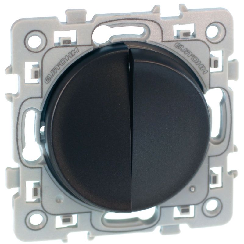 60316 EUR'OHM SQUARE Va et vient + Poussoir Vulcain