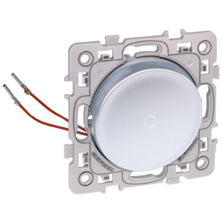 60405 EUR'OHM SQUARE Poussoir 10A lumineuxtémoin Silver
