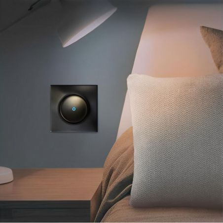 60305 EUR'OHM SQUARE Bouton poussoir 10A lumineux témoin Vulcain