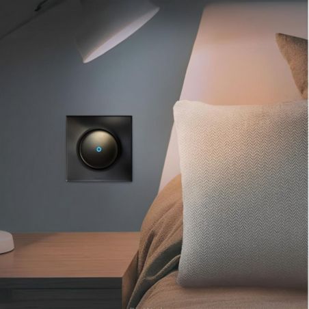 60303 EUR'OHM SQUARE Interrupteur va et vient 10A lumineux témoin Vulcain