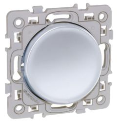 60401 EUR'OHM SQUARE Interrupteur va et vient 10A Silver