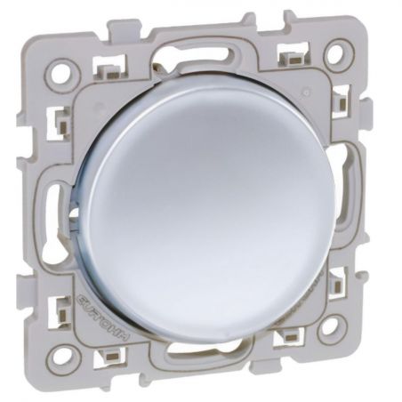 60401 EUR'OHM SQUARE Interrupteur va et vient 10A Silver