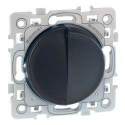 60310 EUR'OHM SQUARE double Interrupteur va et vient Vulcain