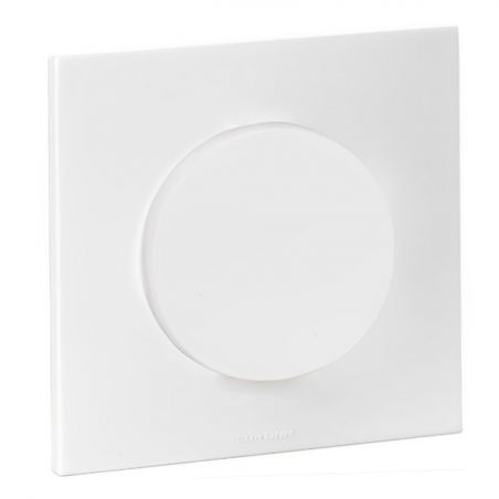 60208 EUR'OHM SQUARE Bouton poussoir 10A blanc à griffes