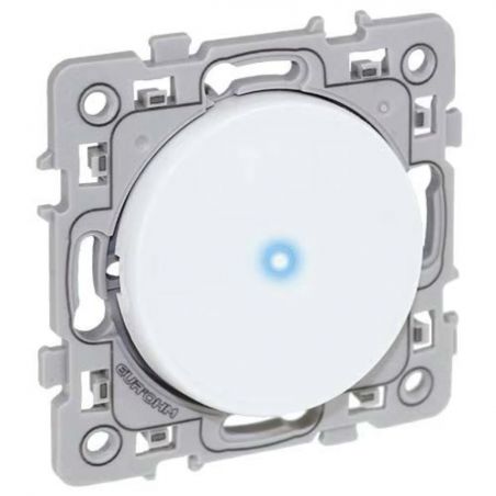 60203 EUR'OHM SQUARE Interrupteur va et vient 10A lumineux ou témoin blanc