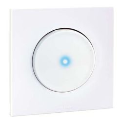 60203 EUR'OHM SQUARE Interrupteur va et vient 10A lumineux ou témoin blanc