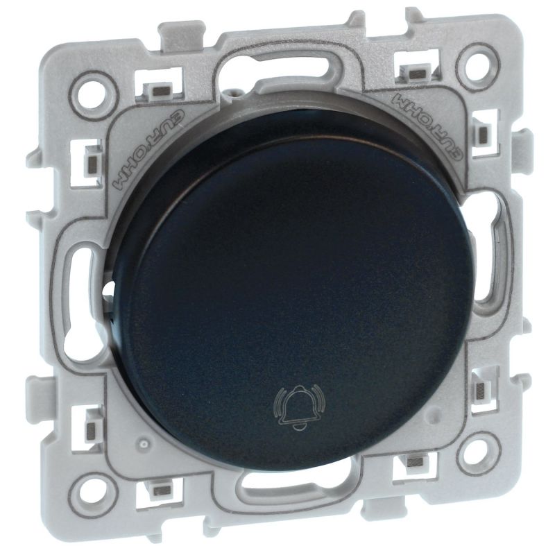 60304 EUR'OHM SQUARE Bouton poussoir 10A marquage. Sonnerie. VULCAIN