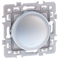 60420 Variateur 2 fils EUR'OHM SQUARE Silver - sans neutre