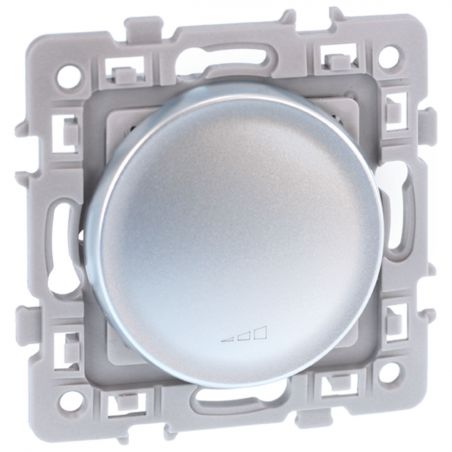 60420 Variateur 2 fils EUR'OHM SQUARE Silver - sans neutre