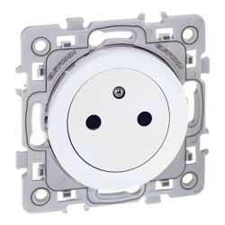 60239 EUR'OHM SQUARE Prise de courant 2P+T affleurante blanc