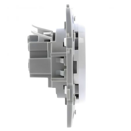 60239 EUR'OHM SQUARE Prise de courant 2P+T affleurante blanc