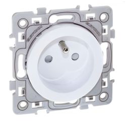 60260 EUR'OHM SQUARE Prise de courant 2P+T blanc