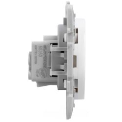 60260 EUR'OHM SQUARE Prise de courant 2P+T blanc