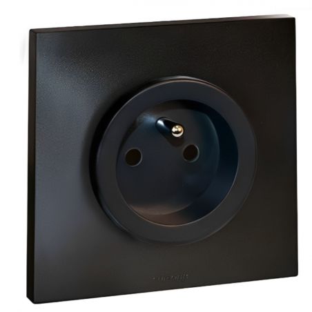 60360 EUR'OHM SQUARE Prise de courant 2P+T anthracite