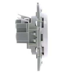 60249 EUR'OHM SQUARE Lot de 50 Prises de courant 2P+T affleurante blanc