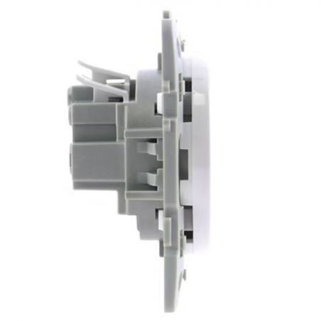 60249 EUR'OHM SQUARE Lot de 50 Prises de courant 2P+T affleurante blanc