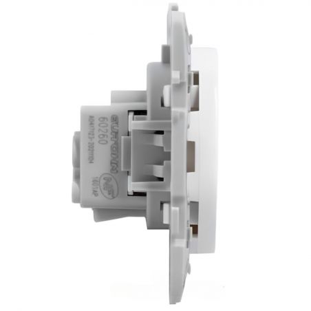 60269 EUR'OHM SQUARE Lot de 50 Prises de courant 2P+T blanc PACK CHANTIER