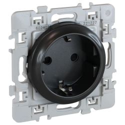 60377 EUR'OHM SQUAREPrise de courant 2P+T Schuko anthracite