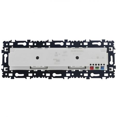60387 EUR'OHM SQUARE Triple prise de courant 2P+T précablée anthracite